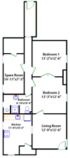 Apartment 1 Floor Plan