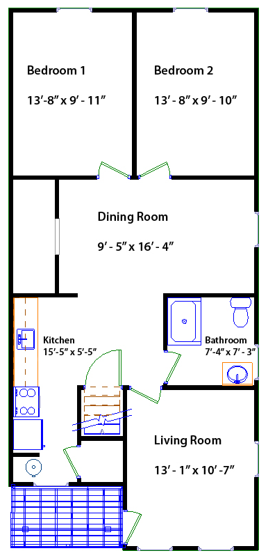 Floorplan of 18 N. Whiteoak St., Kutztown, PA