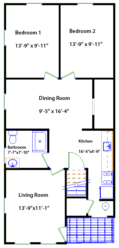 Floorplan of 20 N. Whiteoak St, Kutztown, PA